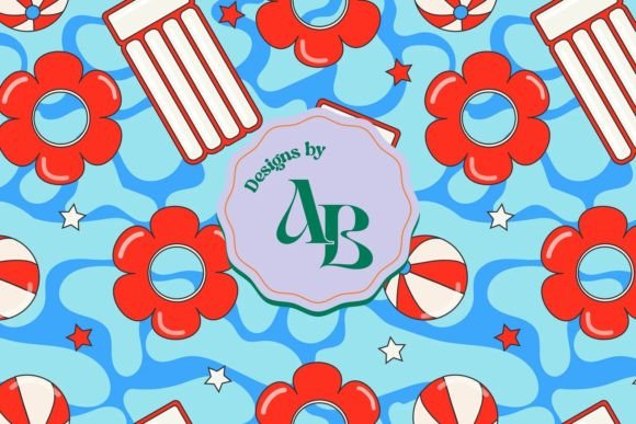 4th of July Pool Party Seamless Pattern: Your Ultimate Design Asset