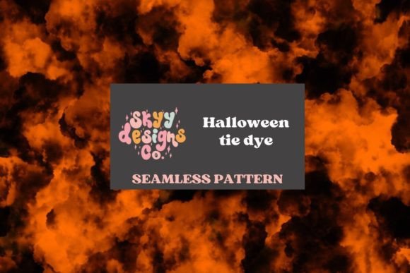 Embrace Spooky Vibes with Halloween Tie Dye Seamless Pattern