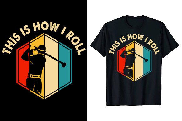 Golf Player Golfing T-shirt Design: A Creative Asset for Designers and Entrepreneurs