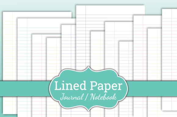 Lined Paper, Journal, Notebook Bundle: A Designer's Toolkit