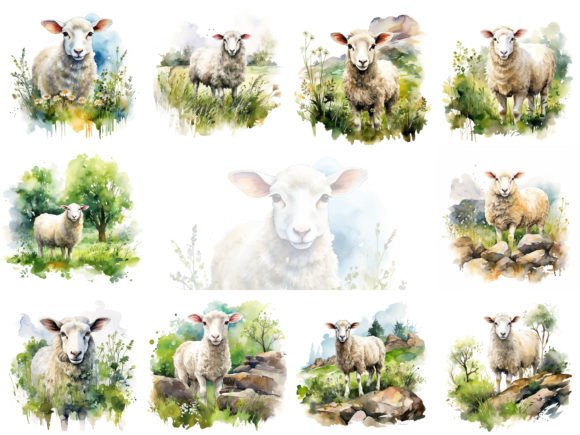 Sheep Watercolor Illustrations: A Designer's Guide