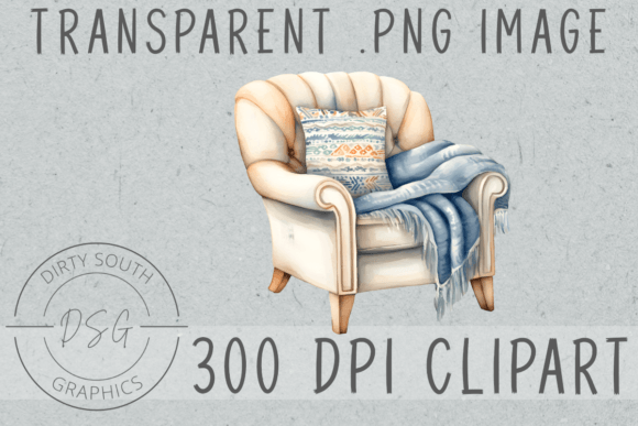 Watercolor Boho Comfy Chair Cozy: Your Design's New Best Friend