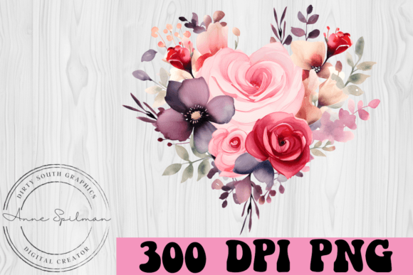 Watercolor Floral Heart: Beyond the Basic Clipart